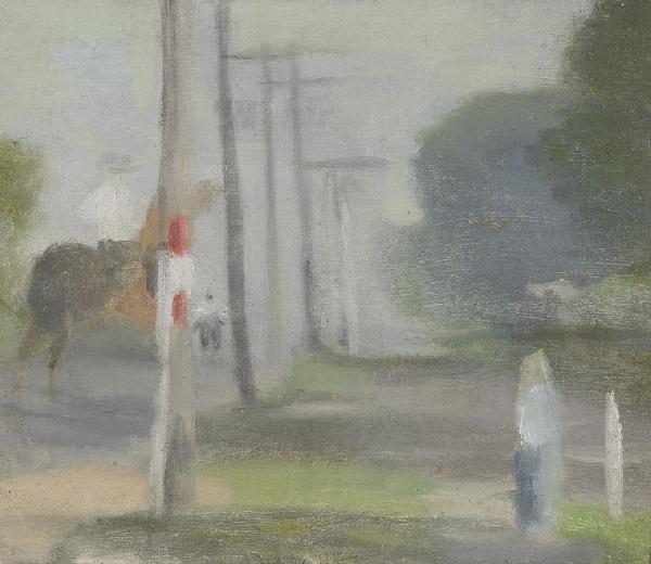 Clarice Beckett Morning Ride oil painting image